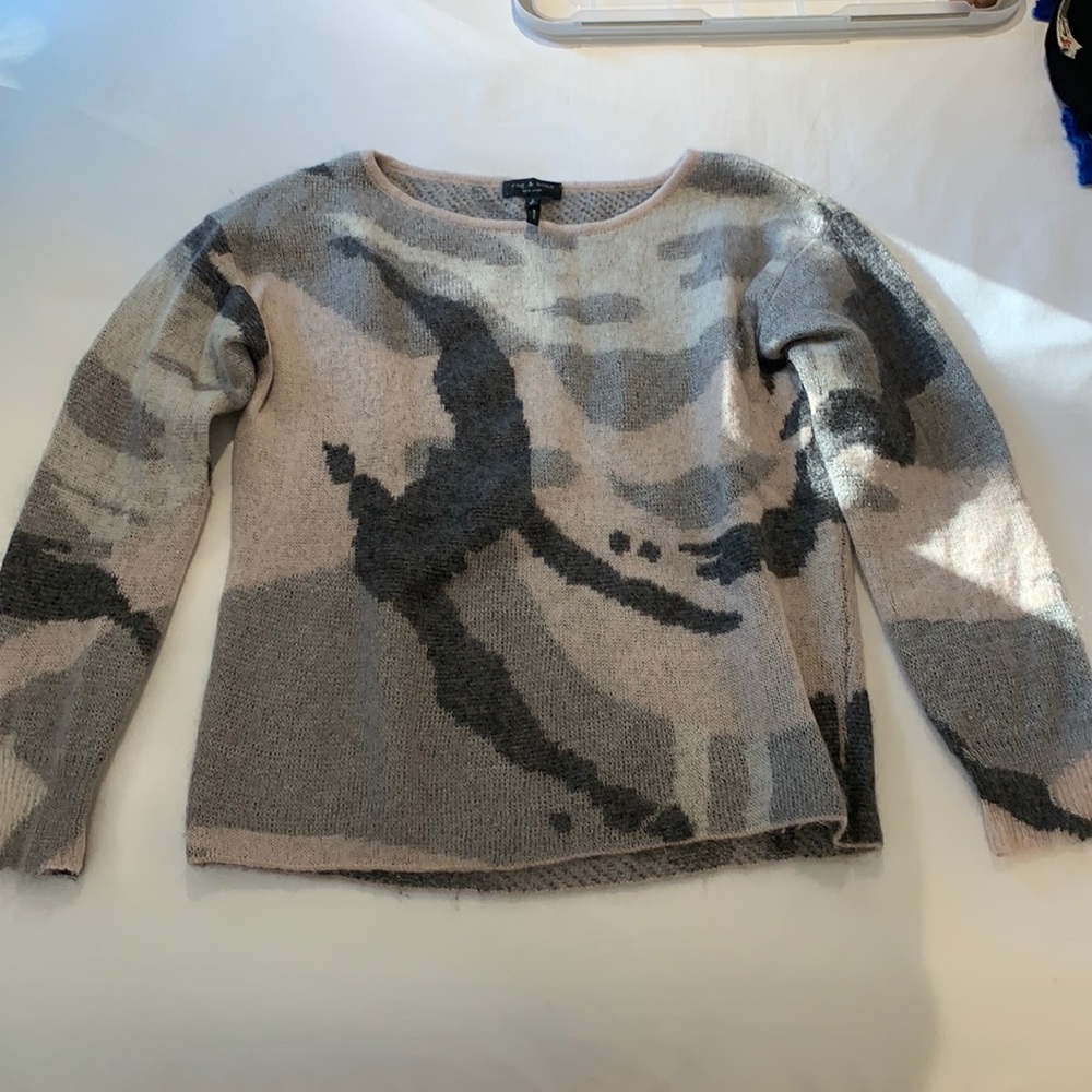 Pink and grey Rag & Bone sweater